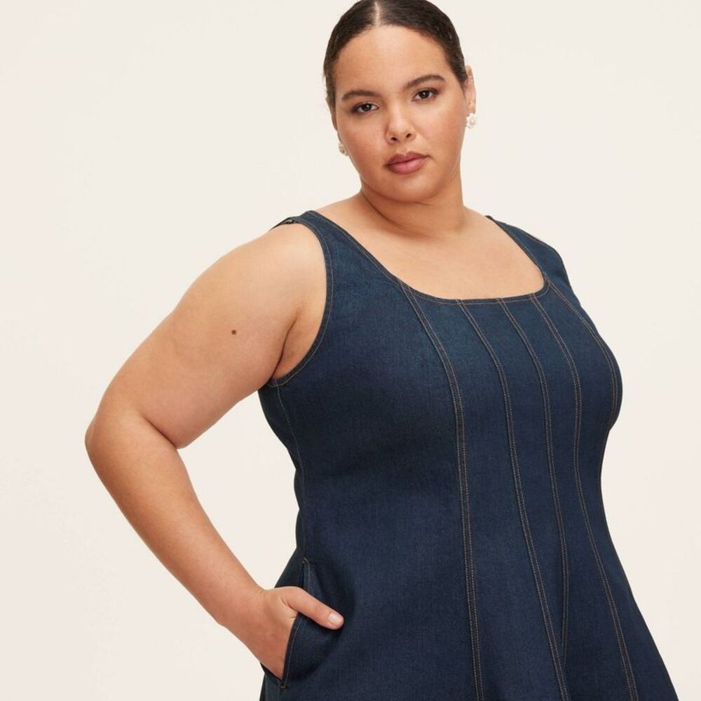 Kate Spade Sleeveless Denim Dress - Picture 4 of 8
